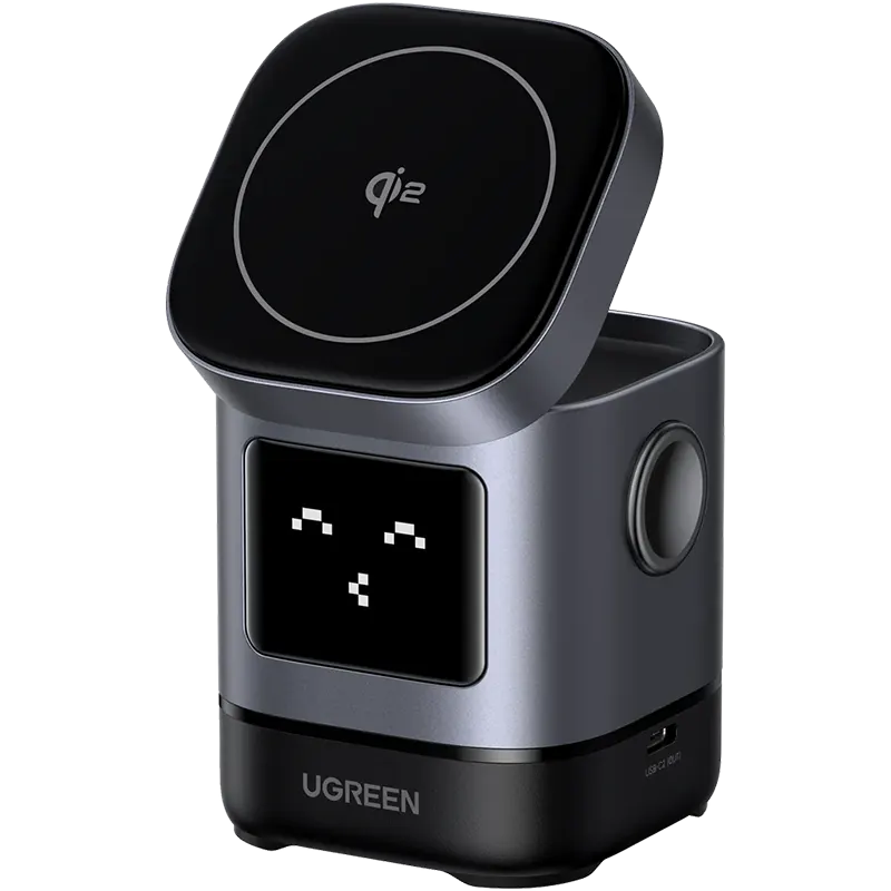 UGREEN W709 Uno 2-in-1 Magnetic Wireless Charger 15W Mascom International.webp